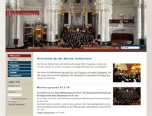 Tablet Screenshot of berliner-domkantorei.de